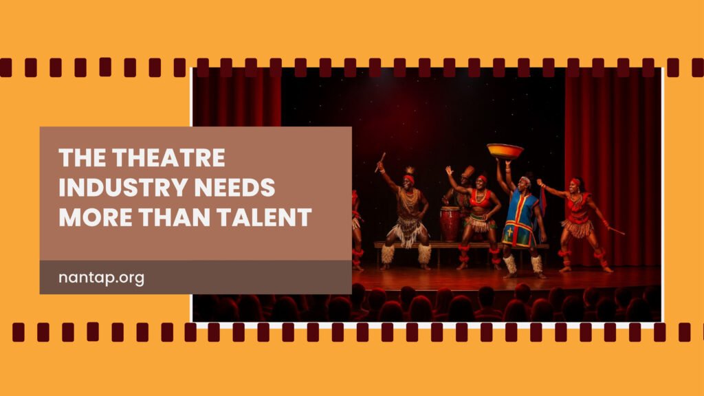 Nigerian actors performing a stage play